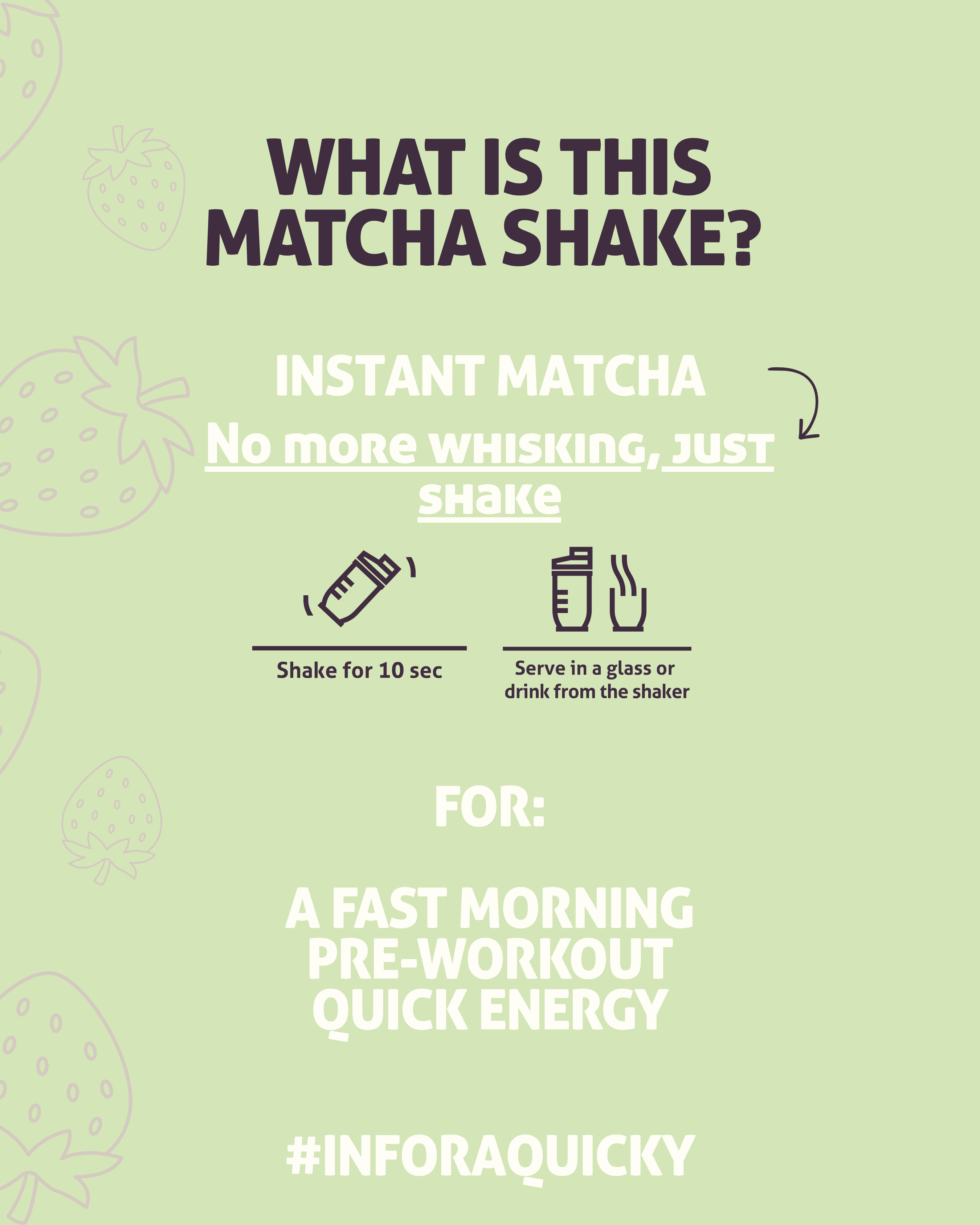 Matcha Strawberry Shake